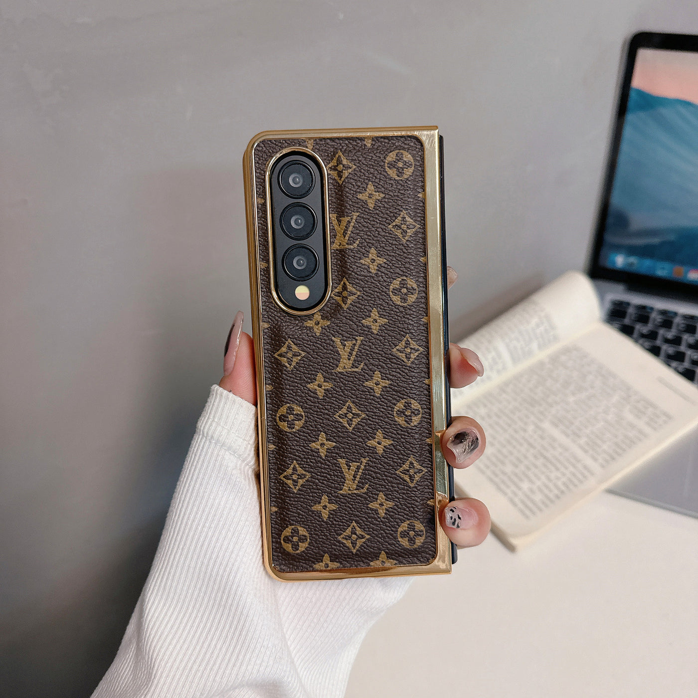 Luxury Leather Z Fold  Case