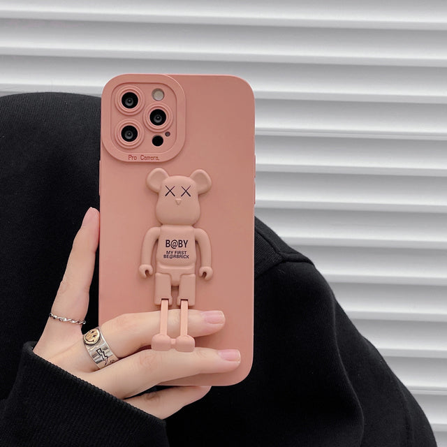 Luxury Cute Bear Case For iPhone